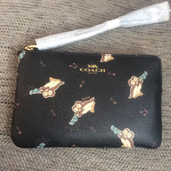 Coach Penguin Corner Zip Wristlet NWT - Picture 3 of 4